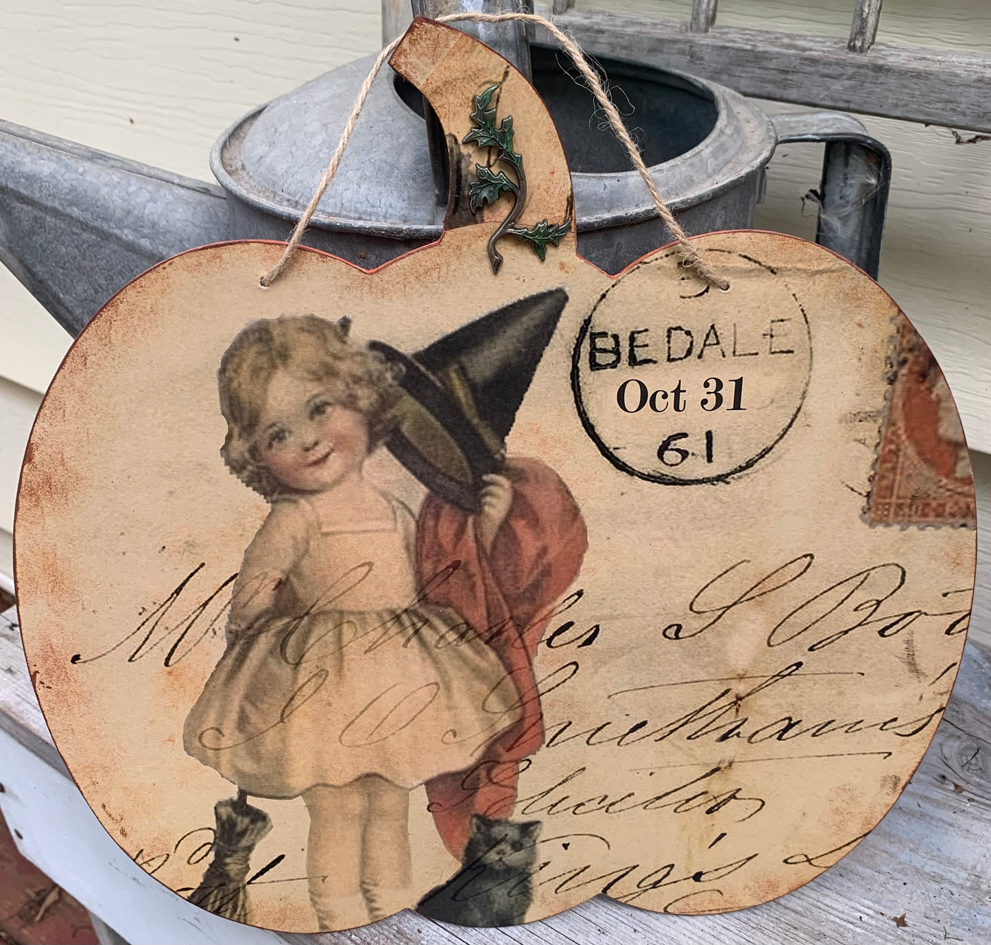 Autumn Whimsy Reversable Wall Hanging for Halloween and Fall