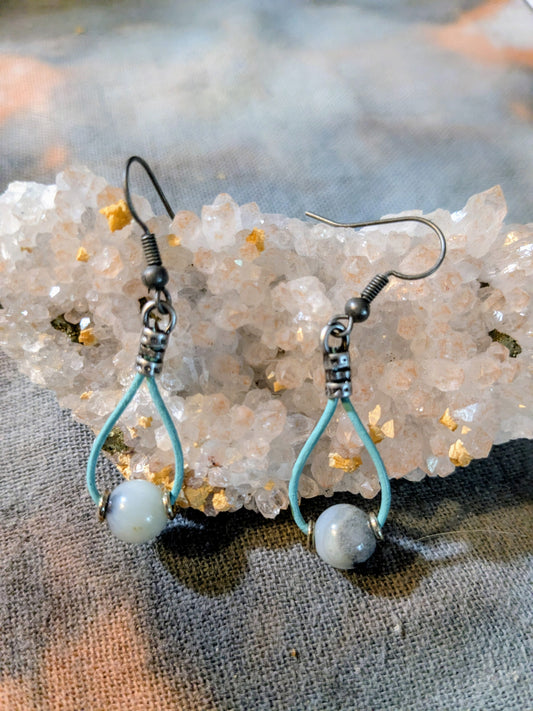 Blue Gemstone Earrings