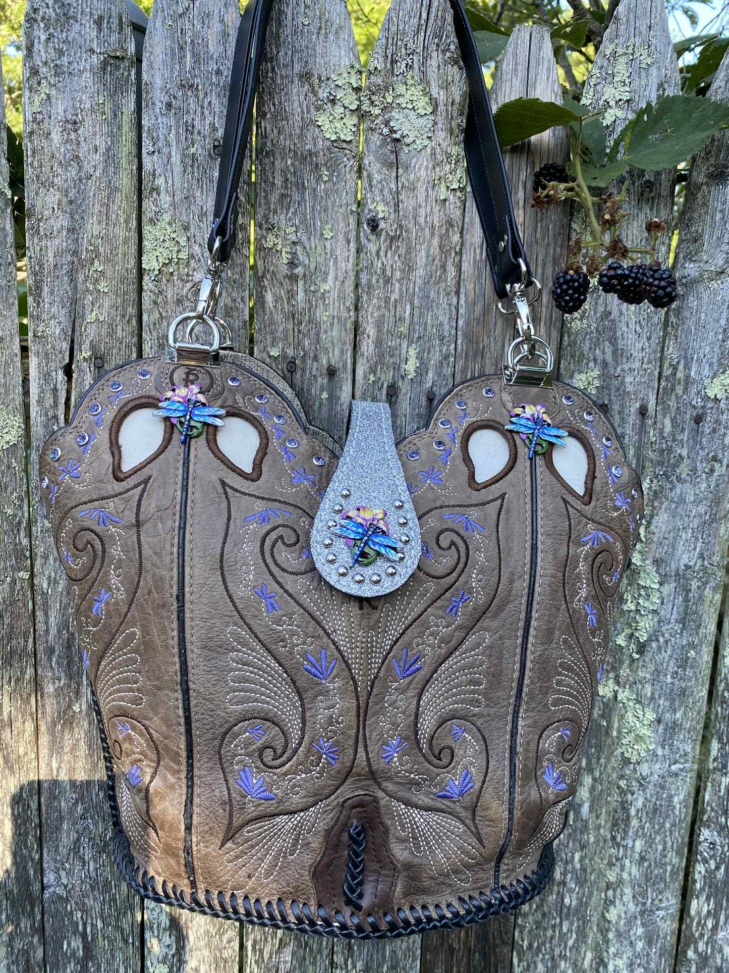 Dragonfly Cowboy Boot Bag