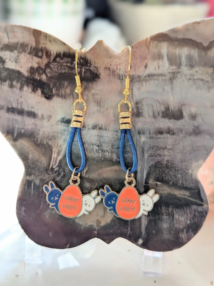 Happy Easter Bunny Earrings
