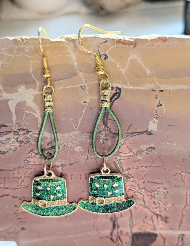 St. Patrick's Day Hats Earrings