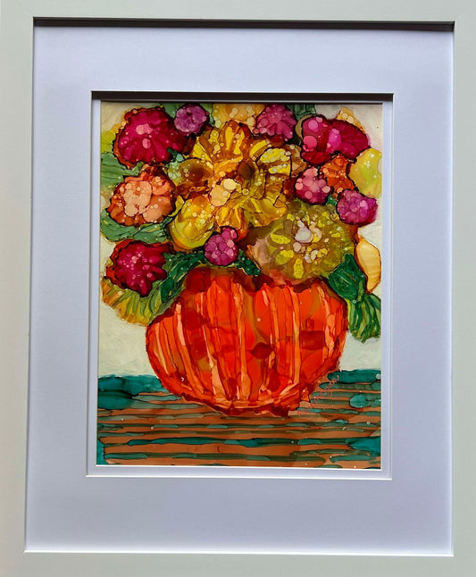Autumn Alive Original Alcohol Ink Painting