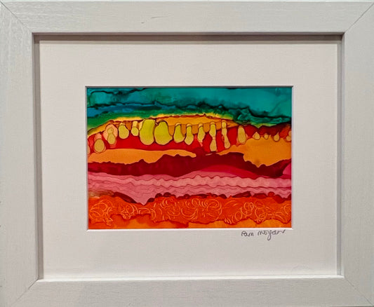 Desert Movement Original Alcohol Ink Landscape Painting