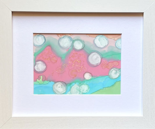 Ethereal Serenity Original Alcohol Ink Painting Whisper In Ink Collection