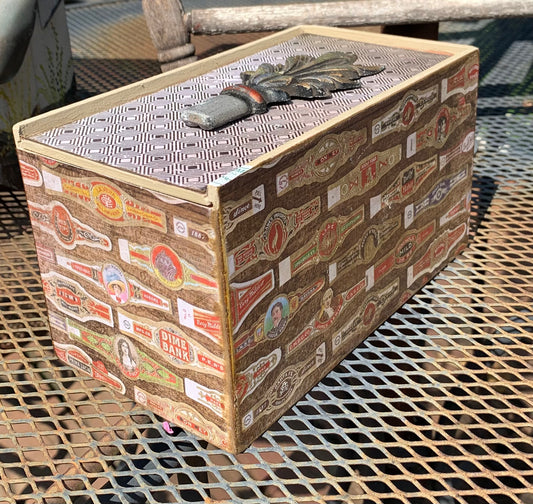 Fern and Fuego Decorative Vintage Cigar Box