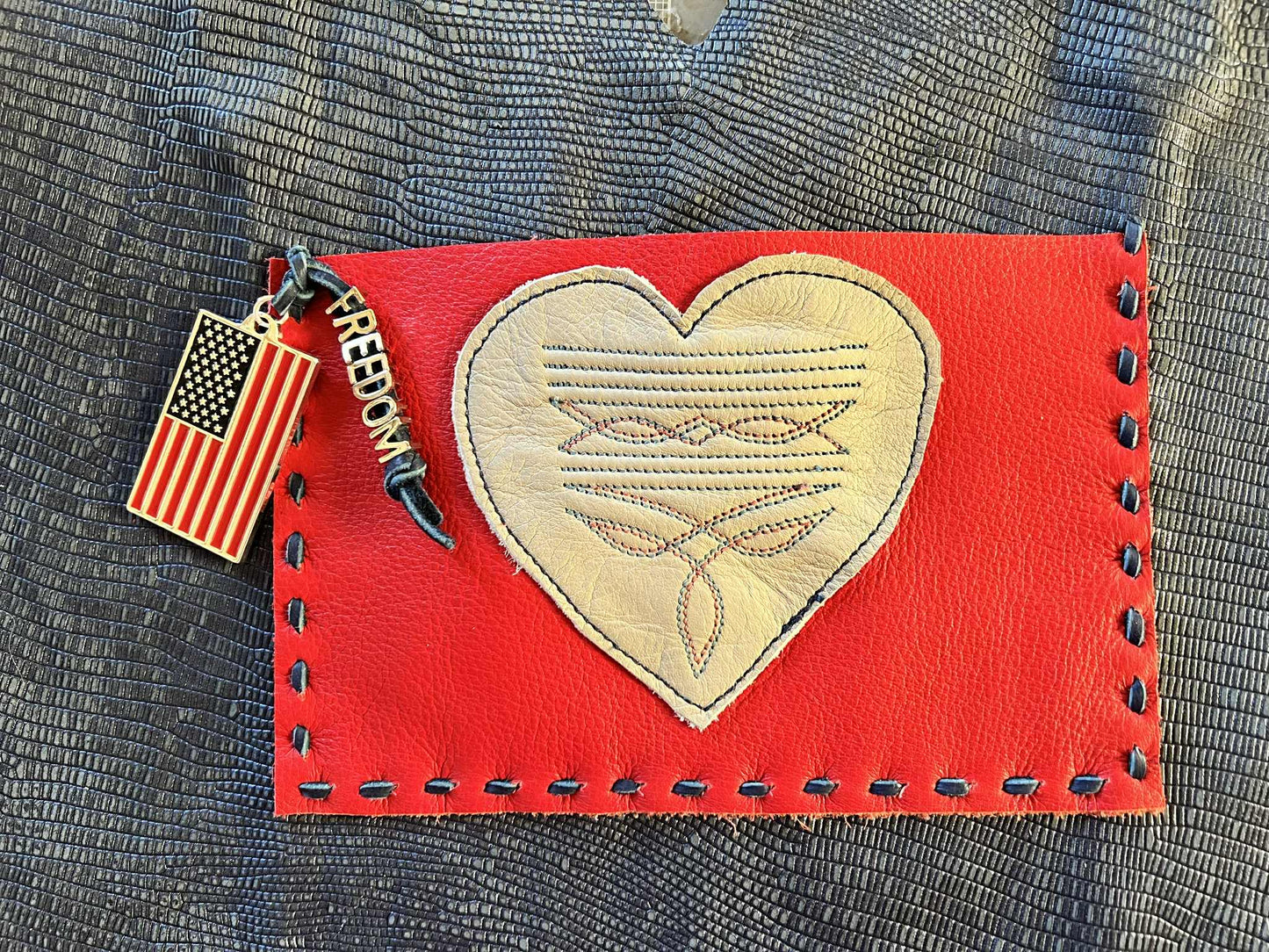 Freedom Rider Tote One-of-a-Kind Upcycled Cowboy Boot Bag