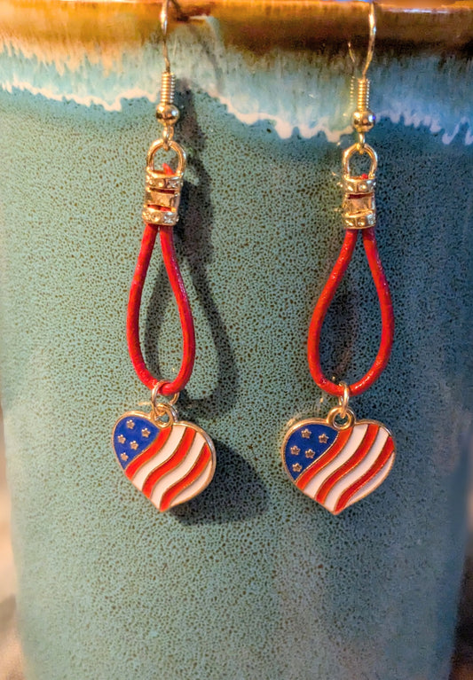 Heart Flag Earrings