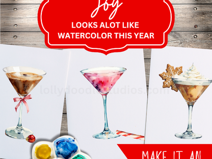 Merry Martinis Paint Along Kit