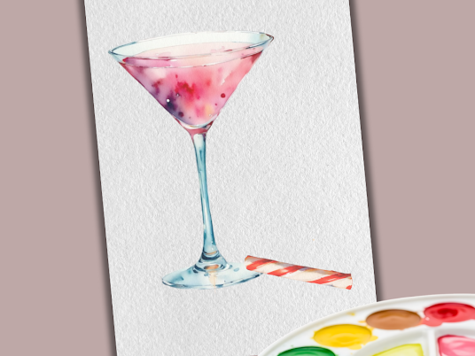 Merry Martinis Paint Along Kit