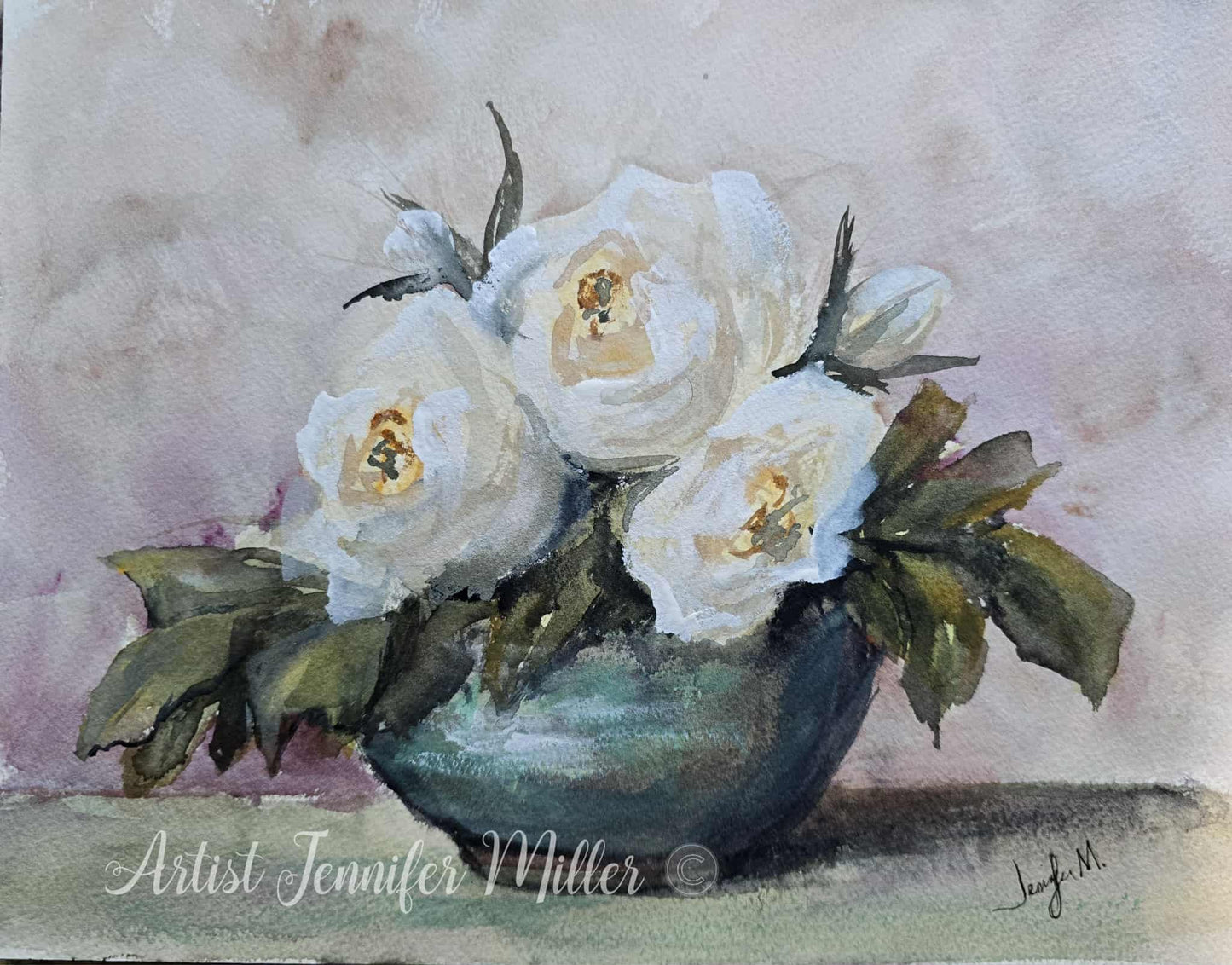 Print:  Soft Elegance:  White Peonies