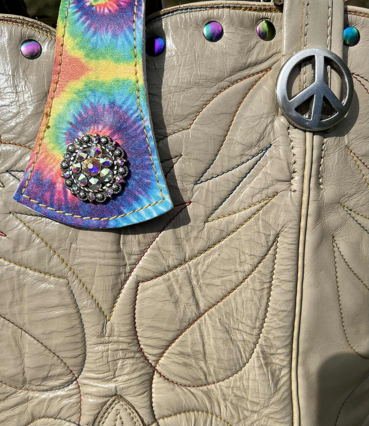 Peaceful Prairie Purse One-of-a-Kind Upcycled Cowboy Boot Bag