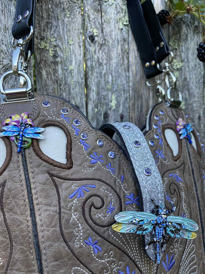 Dragonfly Cowboy Boot Bag