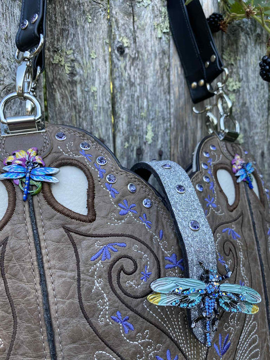 Dragonfly Cowboy Boot Bag