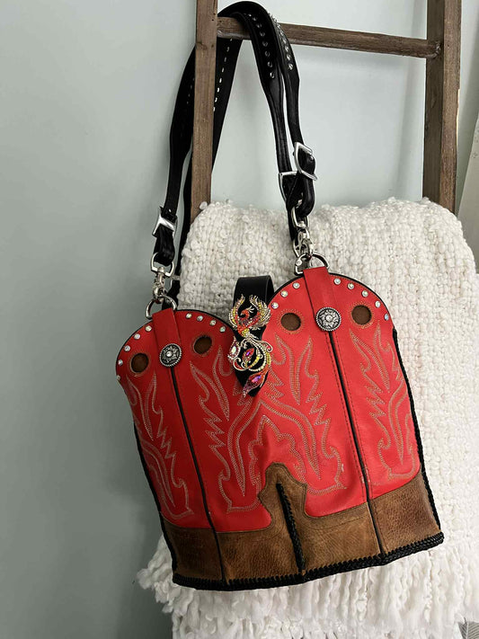 Phoenix Rising Cowboy Boot Bag
