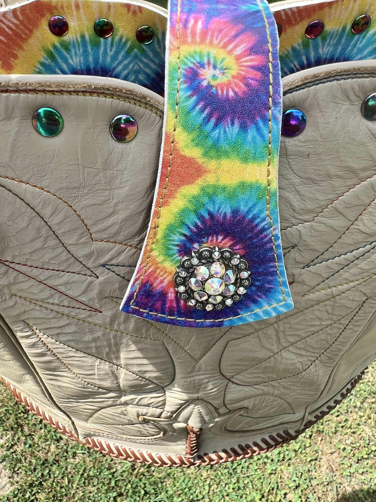 Peaceful Prairie Purse One-of-a-Kind Upcycled Cowboy Boot Bag