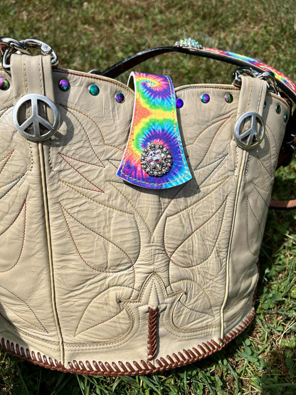 Peaceful Prairie Purse One-of-a-Kind Upcycled Cowboy Boot Bag