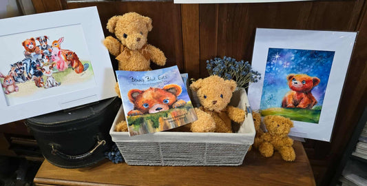 Plush Bear - Goes with Benny Blue Eyes Book