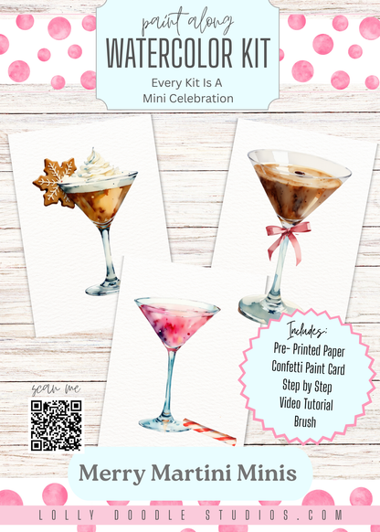 Merry Martinis Paint Along Kit