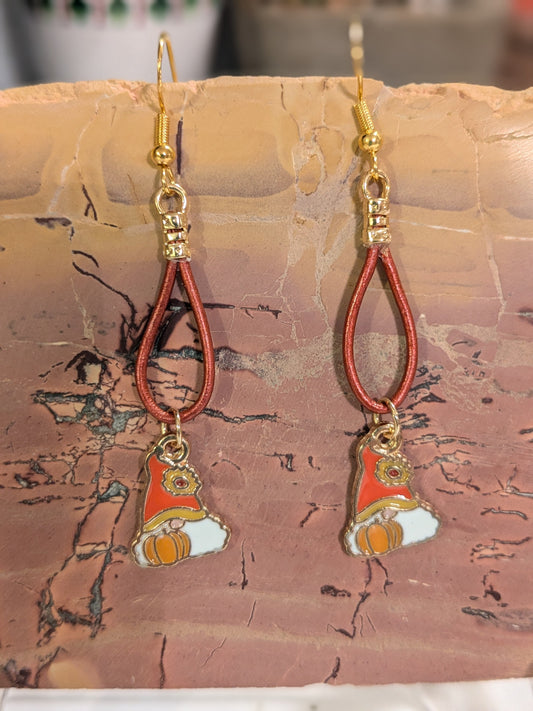 Fall Gnome Earrings
